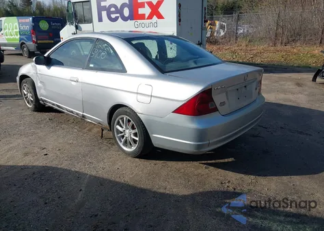2002 Honda Civic Lx z USA, uszkodzony, nr VIN 1HGEM22532L053406